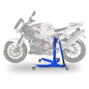 Lève moto centrale compatible avec Aprilia Tuono 1000 / R 06-11 bleu ConStands Power-Classic