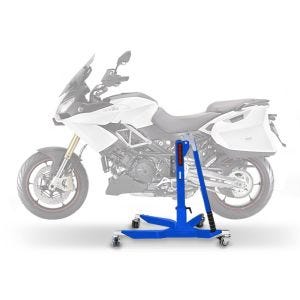 Lève moto centrale compatible avec Aprilia Caponord 1200 13-17 bleu ConStands Power-Classic