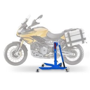 Lève moto centrale compatible avec Aprilia Caponord 1200 Rally 15-16 bleu ConStands Power-Classic