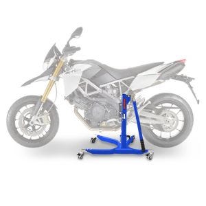 Lève moto centrale compatible avec Aprilia Dorsoduro 1200 11-16 bleu ConStands Power-Classic