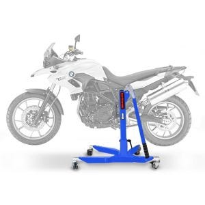 Lève moto centrale compatible avec BMW F 700 GS 13-17 bleu ConStands Power-Classic