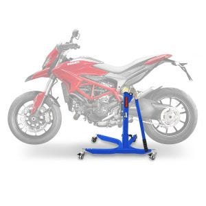 Lève moto centrale compatible avec Ducati Hypermotard 939 16-18 bleu ConStands Power-Classic
