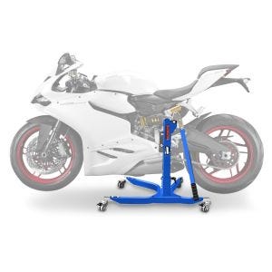 Lève moto centrale compatible avec Ducati 959 Panigale 16-18 bleu ConStands Power-Classic