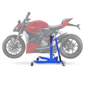 Lève moto centrale compatible avec Ducati 959 Panigale 16-18 bleu ConStands Power-Classic