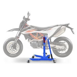 Lève moto centrale compatible avec KTM 690 SMC / R 19-24 Bleu ConStands Power-Classic