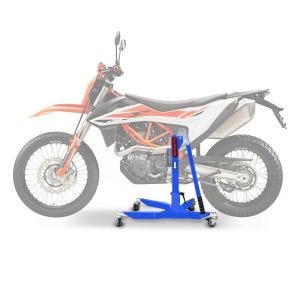 Lève moto centrale compatible avec KTM 690 Enduro / R 19-24 Bleu ConStands Power-Classic