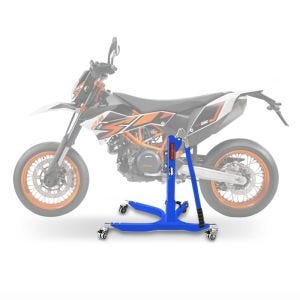 Lève moto centrale compatible avec KTM 690 SMC / R 08-16 bleu ConStands Power-Classic