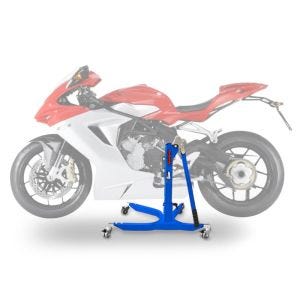 Lève moto centrale compatible avec MV Agusta F3 675 12-20 bleu ConStands Power-Classic