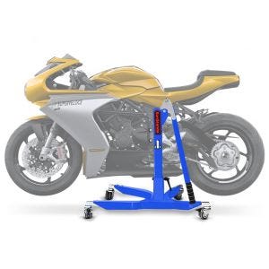Lève moto centrale compatible avec MV Agusta Superveloce 800 / S 19-24 bleu ConStands Power-Classic