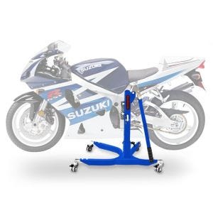 Lève moto centrale compatible avec Suzuki GSX-R 600 01-03 bleu ConStands Power-Classic