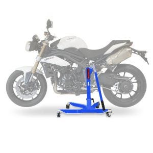 Lève moto centrale compatible avec Triumph Speed Triple / R / S 11-20 bleu ConStands Power-Classic
