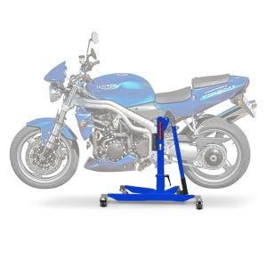 Lève moto centrale compatible avec Triumph Speed Triple 97-01 Bleu ConStands Power-Classic