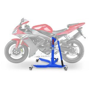 Lève moto centrale compatible avec Yamaha YZF-R1 98-03 bleu ConStands Power-Classic