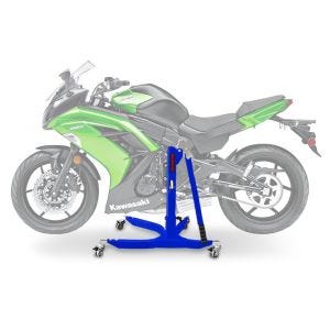 Lève moto centrale compatible avec Kawasaki ER-6f 12-16 bleu ConStands Power-Classic