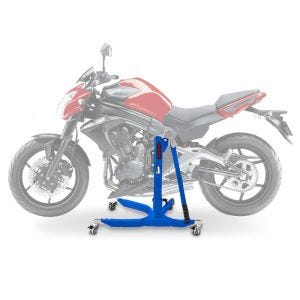 Lève moto centrale compatible avec Kawasaki ER-6n 12-16 bleu ConStands Power-Classic