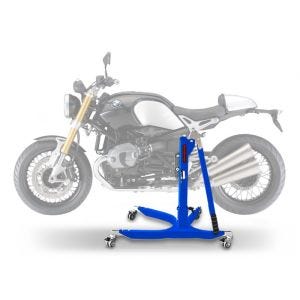 Lève moto centrale compatible avec BMW R NineT Pure 17-23 bleu ConStands Power-Classic