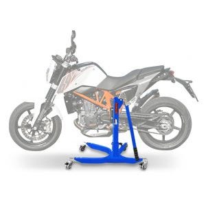 Lève moto centrale compatible avec KTM 690 Duke 08-19 bleu ConStands Power-Classic