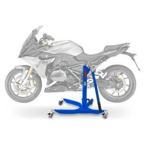 Lève moto centrale compatible avec BMW R 1200 RS 15-18 bleu ConStands Power-Classic