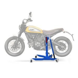 Lève moto centrale compatible avec Ducati Scrambler 15-17 bleu ConStands Power-Classic
