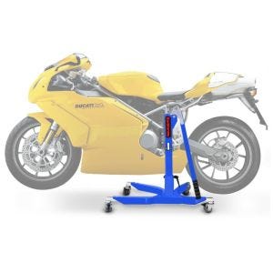 Lève moto centrale compatible avec Ducati 749 / 999 03-07 bleu ConStands Power-Classic