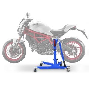 Lève moto centrale compatible avec Ducati Monster 797 17-20 bleu ConStands Power-Classic