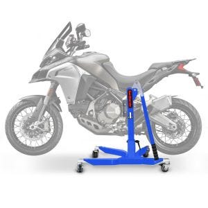 Lève moto centrale compatible avec Ducati Multistrada 1200 Enduro 16-18 bleu ConStands Power-Classic