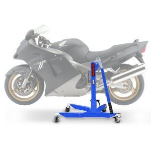 Lève moto centrale compatible avec Honda CBR 1100 XX 97-07 bleu ConStands Power-Classic
