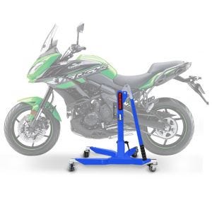 Lève moto centrale compatible avec Kawasaki Versys 650 06-25 bleu ConStands Power-Classic