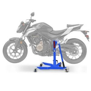 Lève moto centrale compatible avec Honda CB 500 F 16-18 bleu ConStands Power-Classic
