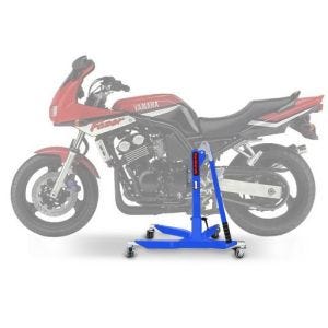 Lève moto centrale compatible avec Yamaha FZS 600 Fazer 98-03 bleu ConStands Power-Classic