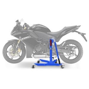 Lève moto centrale compatible avec Honda CBR 600 F 99-07 bleu ConStands Power-Classic