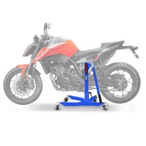 Lève moto centrale compatible avec KTM 790 Duke 18-25 bleu ConStands Power-Classic