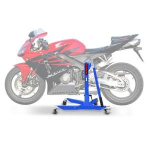 Lève moto centrale compatible avec Honda CBR 600 RR 03-06 Bleu ConStands Power-Classic