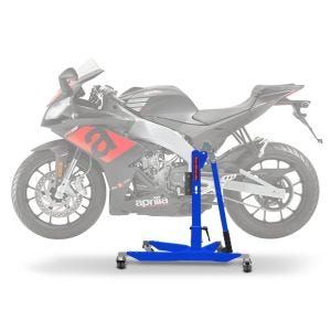 Lève moto centrale compatible avec Aprilia RS4 125 11-25 bleu ConStands Power-Classic