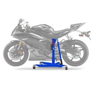 Lève moto centrale compatible avec Yamaha YZF-R6 03-05 bleu ConStands Power-Classic