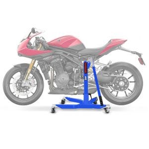 Lève moto centrale compatible avec Triumph Speed Triple 1200 RR 22-23 bleu ConStands Power-Classic