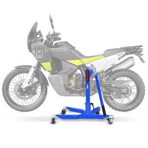 Lève moto centrale compatible avec Husqvarna Norden 901 21-25 bleu ConStands Power-Classic