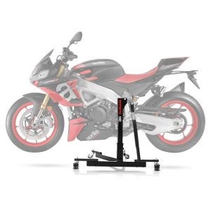 Lève moto centrale compatible avec Aprilia Tuono V4 Factory 2021 noir ConStands Power-Evo NEW