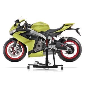 Chariot de Déplacement compatible avec Aprilia RS 660 20-25 noir - Idéal pour Garage, 300 kg