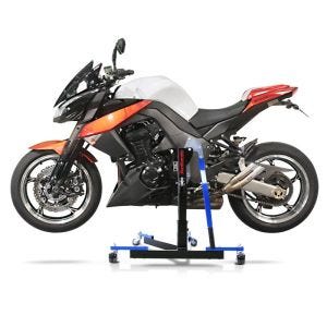Chariot de Déplacement compatible avec Kawasaki Z 1000 10-13 bleu - Idéal pour Garage, 300 kg