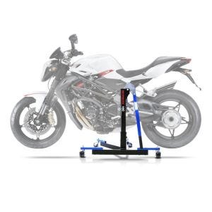 Lève moto centrale compatible avec MV Agusta Brutale 989 R 08-09 bleu ConStands Power-Evo
