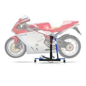 Lève moto centrale compatible avec MV Agusta F4 1078 R / RR 312 07-09 bleu ConStands Power-Evo