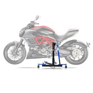 Lève moto centrale compatible avec Ducati Diavel 11-18 bleu ConStands Power-Evo
