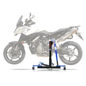 Lève moto centrale compatible avec KTM 990 Supermoto SM T 09-12 bleu ConStands Power-Evo
