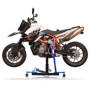 Chariot de Déplacement compatible avec KTM 950 Supermoto SM / R 05-08 bleu - Idéal pour Garage, 300 kg