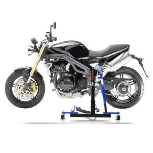 Chariot de Déplacement compatible avec Triumph Speed Triple 05-10 bleu - Idéal pour Garage, 300 kg