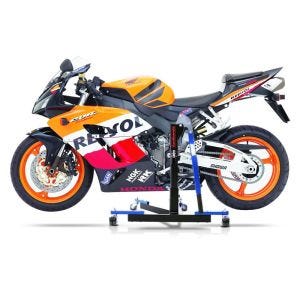Chariot de Déplacement compatible avec Honda CBR 1000 RR Fireblade 04-07 bleu - Idéal pour Garage, 300 kg