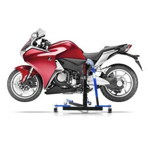 Chariot de Déplacement compatible avec Honda VFR 1200 F 10-16 bleu - Idéal pour Garage, 300 kg