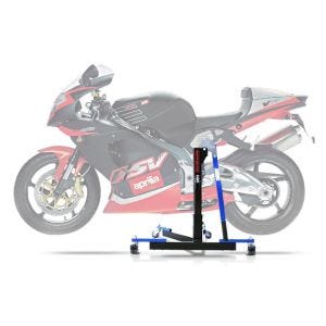 Lève moto centrale compatible avec Aprilia RSV Mille 98-03 bleu ConStands Power-Evo
