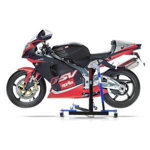 Chariot de Déplacement compatible avec Aprilia RSV Mille 98-03 bleu - Idéal pour Garage, 300 kg